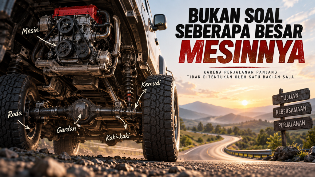 Ada sebuah kendaraan yang pernah berjalan cukup jauh.